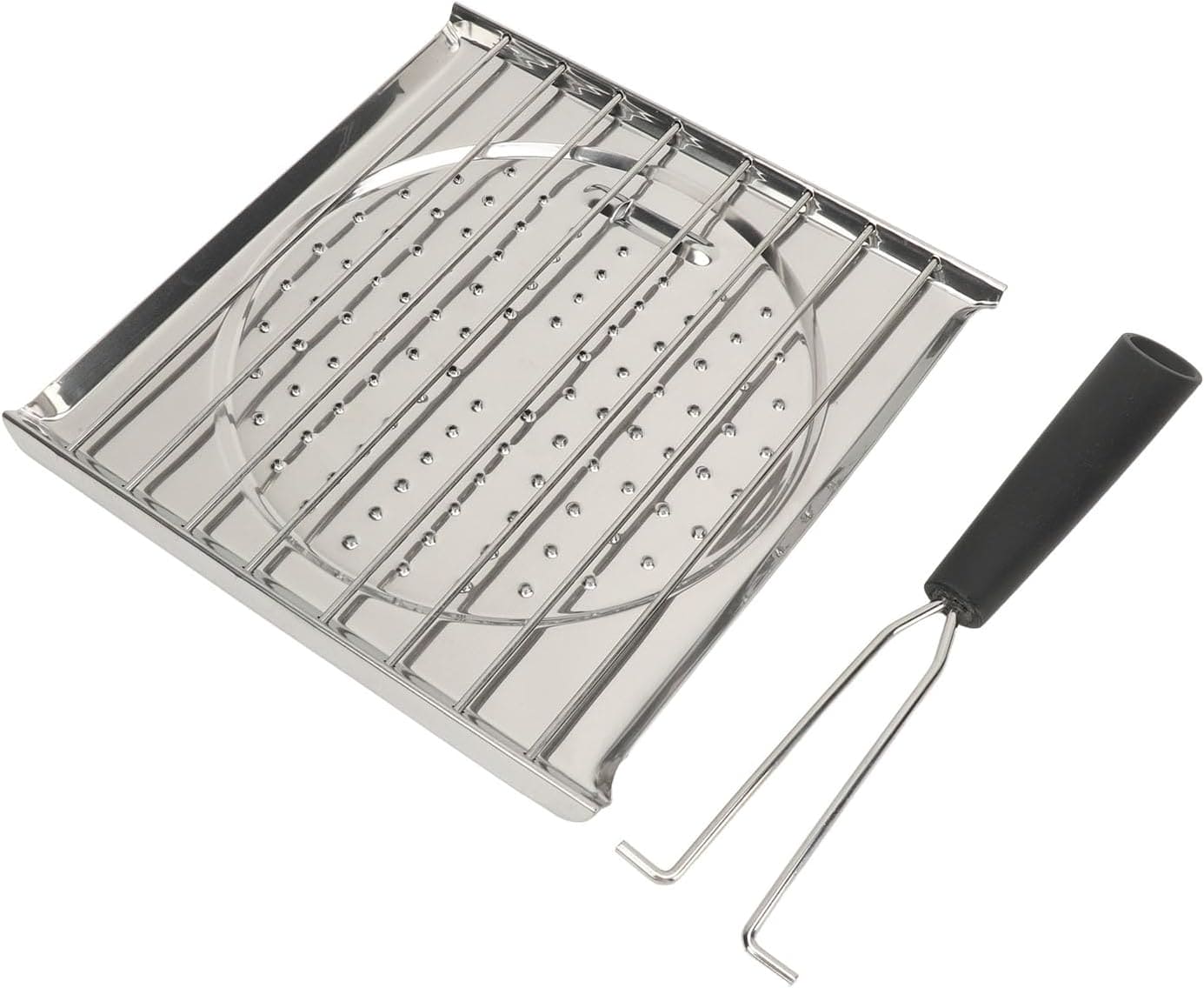 Foldable Grill Basket, Stove Top Toaster Rack, Stainless Steel Grilling Pan, Square Heat Resistant Tray, Flat Griddle Plate Tray, Camping Cookware, Kitchen Stove Top Toaster Foldable Grill Basket, Stove Top Toaster Rack, Stainless Steel Grilling Pan, Square Heat Resistant Tray, Flat Griddle Plate Tray, Camping Cookware, Kitchen Stove Top Toaster